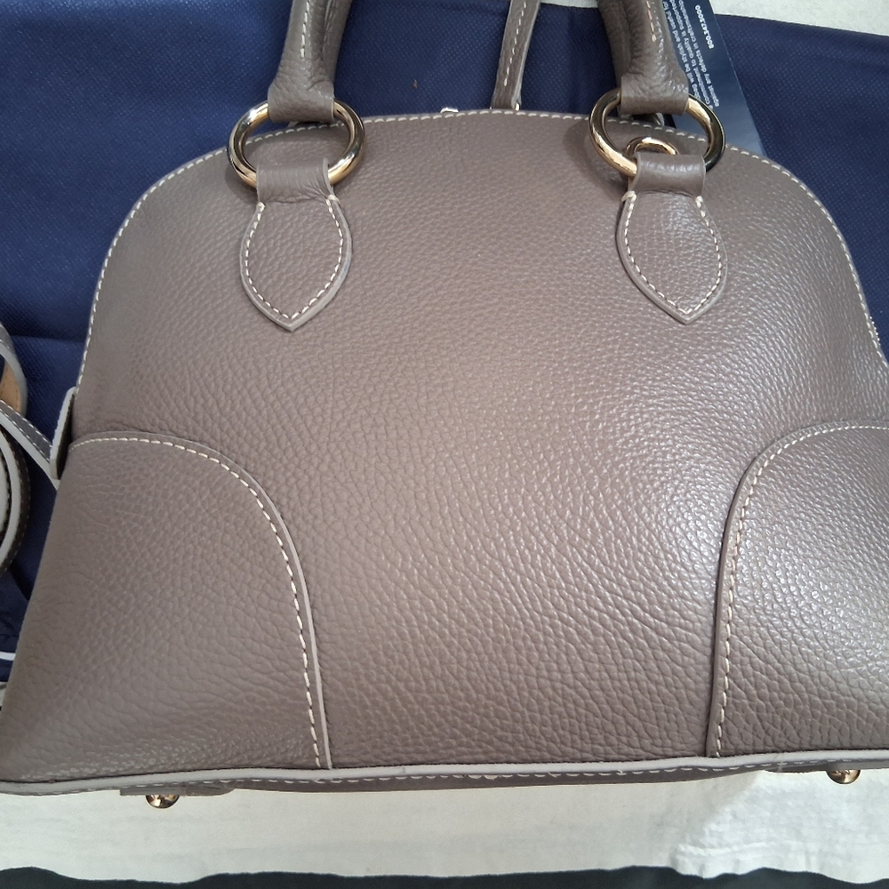 Dooney & Bourke Domed Satchel In Elephant NWT! - Picture 3 of 9